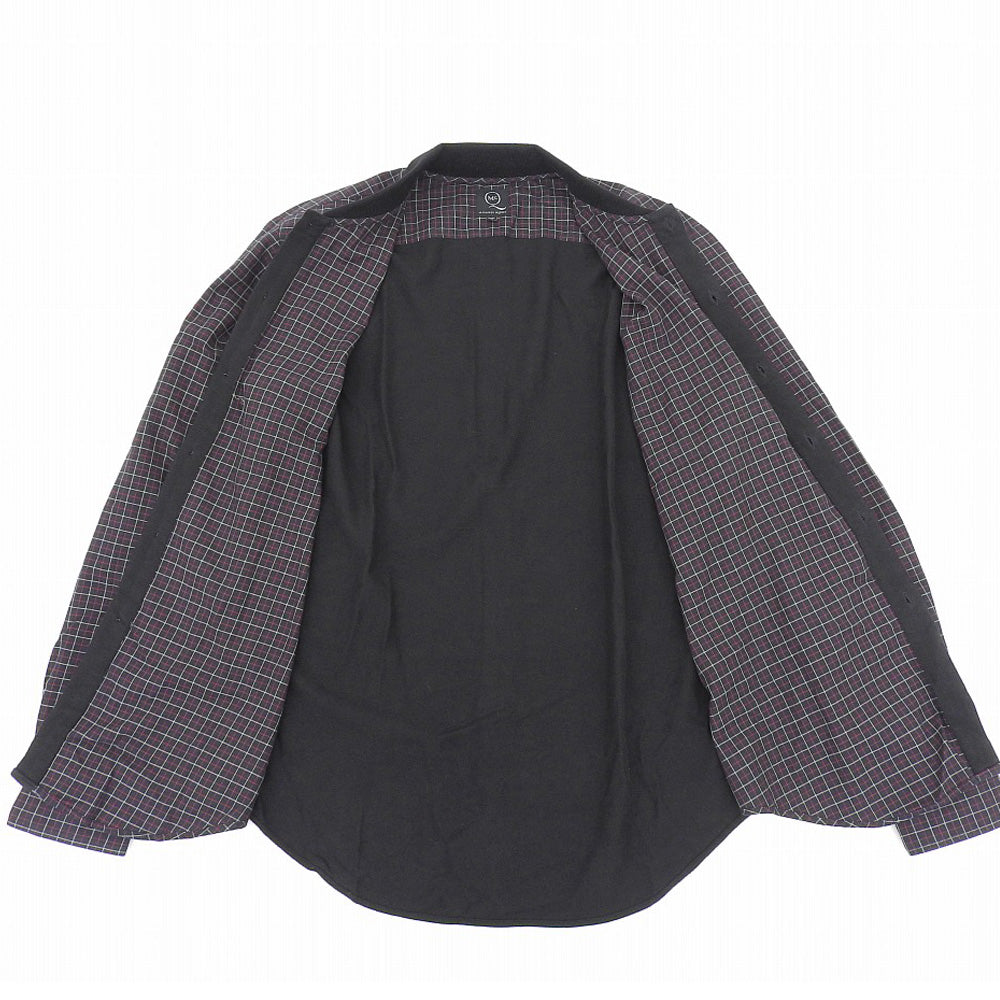 McQ Alexander McQueen マックキュー チェック 長袖 シャツ ロゴ刺繍 トップス メンズ ネイビー 50 290451 RX512 トップス