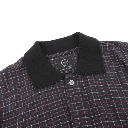 McQ Alexander McQueen マックキュー チェック 長袖 シャツ ロゴ刺繍 トップス メンズ ネイビー 50 290451 RX512 トップス