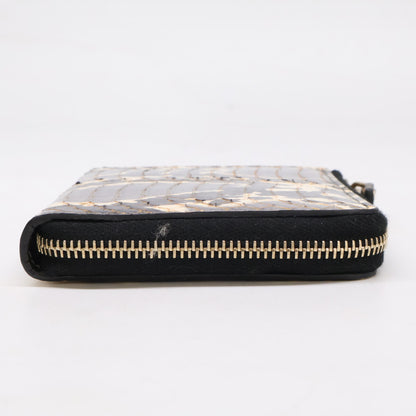 ALEXANDER McQUEEN アレキサンダーマックイーン 298883 パイソン L字ファスナー コインケース