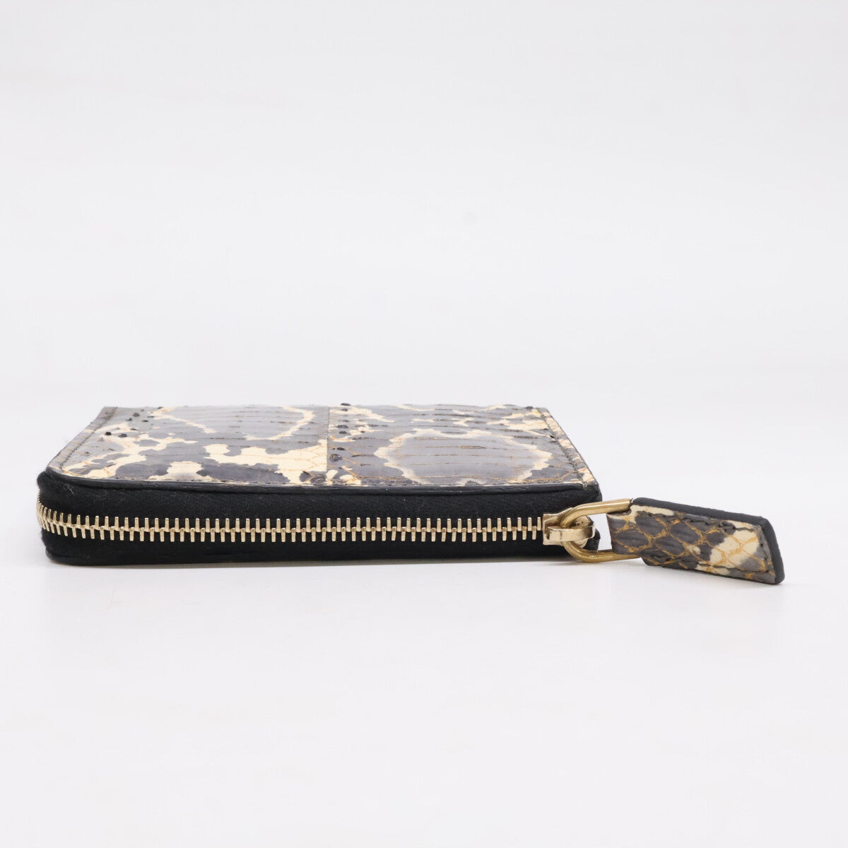 ALEXANDER McQUEEN アレキサンダーマックイーン 298883 パイソン L字ファスナー コインケース