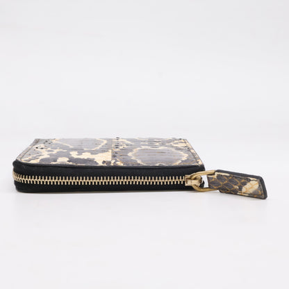 ALEXANDER McQUEEN アレキサンダーマックイーン 298883 パイソン L字ファスナー コインケース