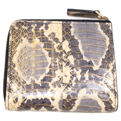 ALEXANDER McQUEEN アレキサンダーマックイーン 298883 パイソン L字ファスナー コインケース