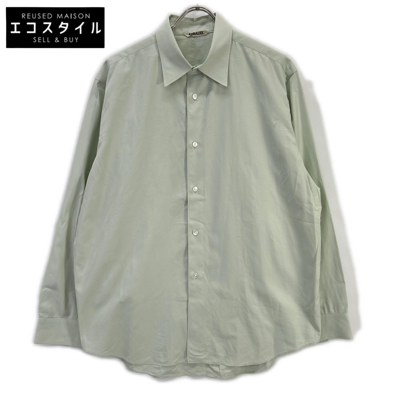 AURALEE オーラリー 【美品/25年製】A25AS01TN WASHED FINX TWILL SHIRT 長袖シャツ トップス