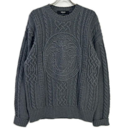 VERSACE ヴェルサーチェ 1013556 1A09578 メドゥーサロゴニットセーター トップス