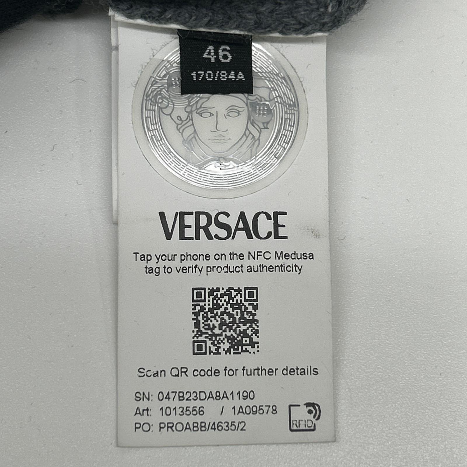 VERSACE ヴェルサーチェ 1013556 1A09578 メドゥーサロゴニットセーター トップス