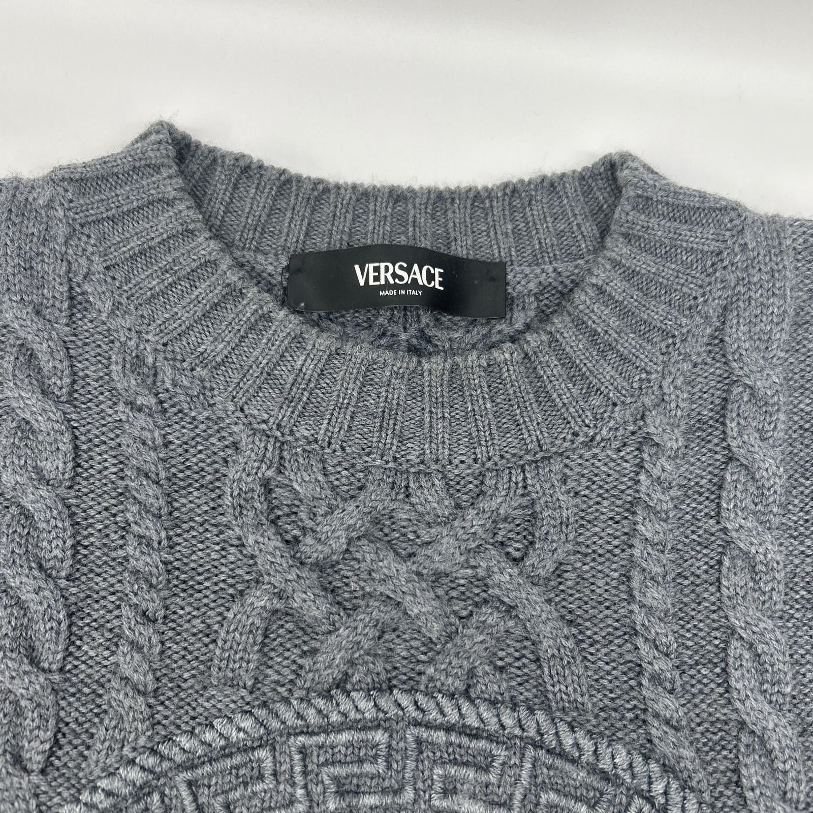 VERSACE ヴェルサーチェ 1013556 1A09578 メドゥーサロゴニットセーター トップス