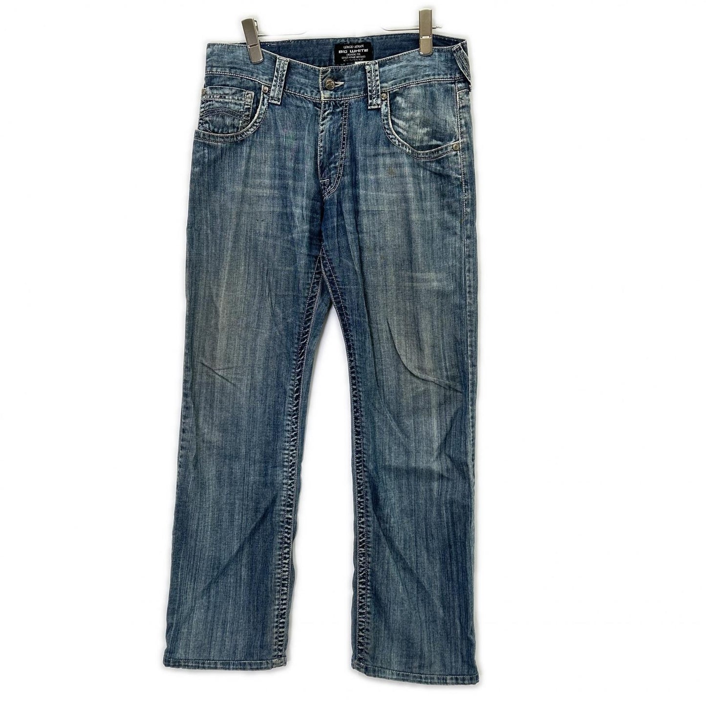 GIORGIOARMANI ジョルジオアルマーニ J09391 BIG WHITE デニムパンツ ボトムス