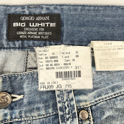 GIORGIOARMANI ジョルジオアルマーニ J09391 BIG WHITE デニムパンツ ボトムス