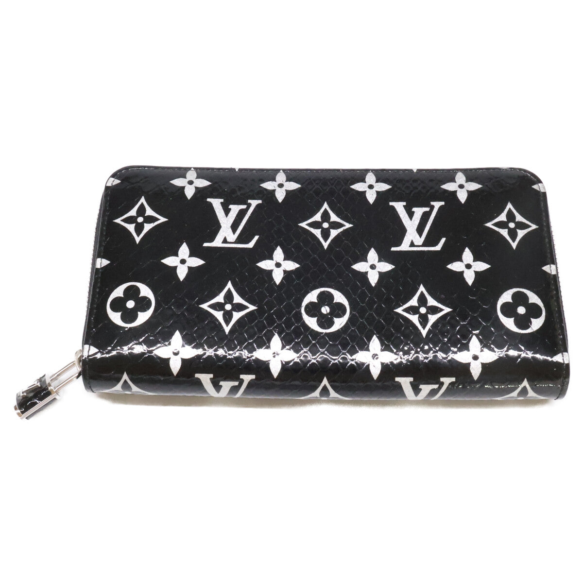 LOUIS VUITTON ルイヴィトン 新品同様 N96955 モノグラムエキゾチック パイソン ジッピーウォレット 長財布（小銭入れあり）