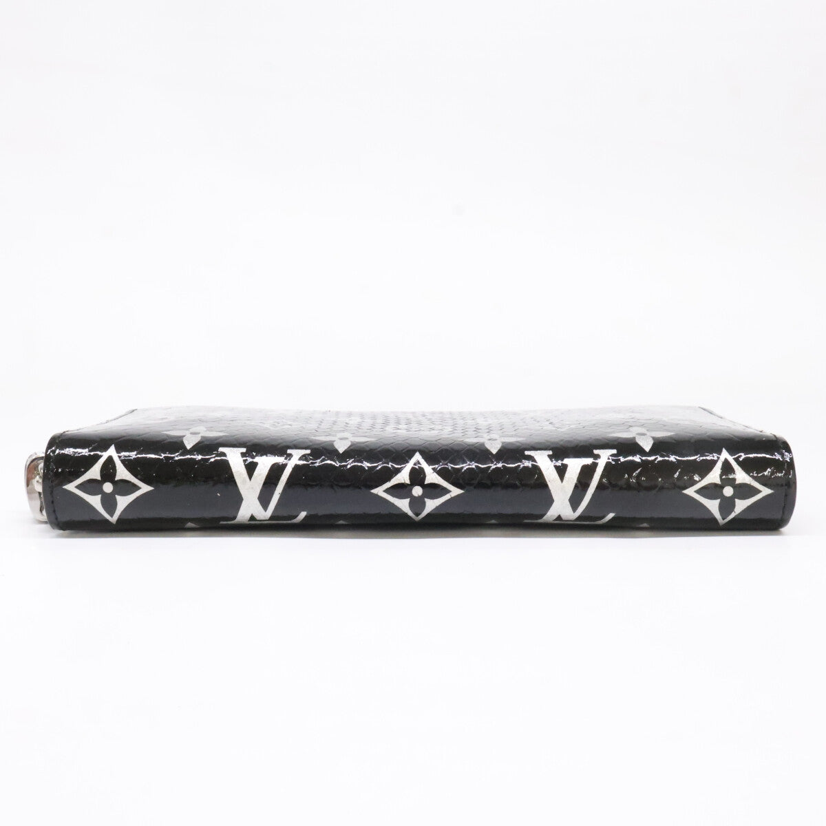 LOUIS VUITTON ルイヴィトン 新品同様 N96955 モノグラムエキゾチック パイソン ジッピーウォレット 長財布（小銭入れあり）