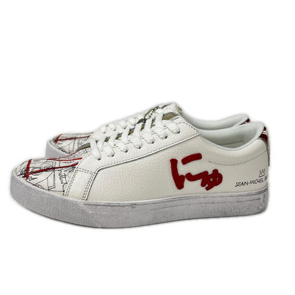 sangacio Sangacio x Jean-Michel Basquiat [New] SG8 art-design leather low-top sneakers