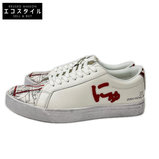 sangacio サンガッチョ ｘJean Michel Basquiat ジャンミシェルバスキア【新品】SG8 アートデザイン レザー ローカットスニーカー シューズ
