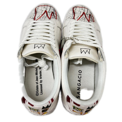 sangacio Sangacio x Jean-Michel Basquiat [New] SG8 art-design leather low-top sneakers