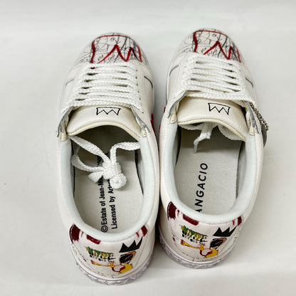 sangacio Sangacio x Jean-Michel Basquiat [New] SG8 art-design leather low-top sneakers
