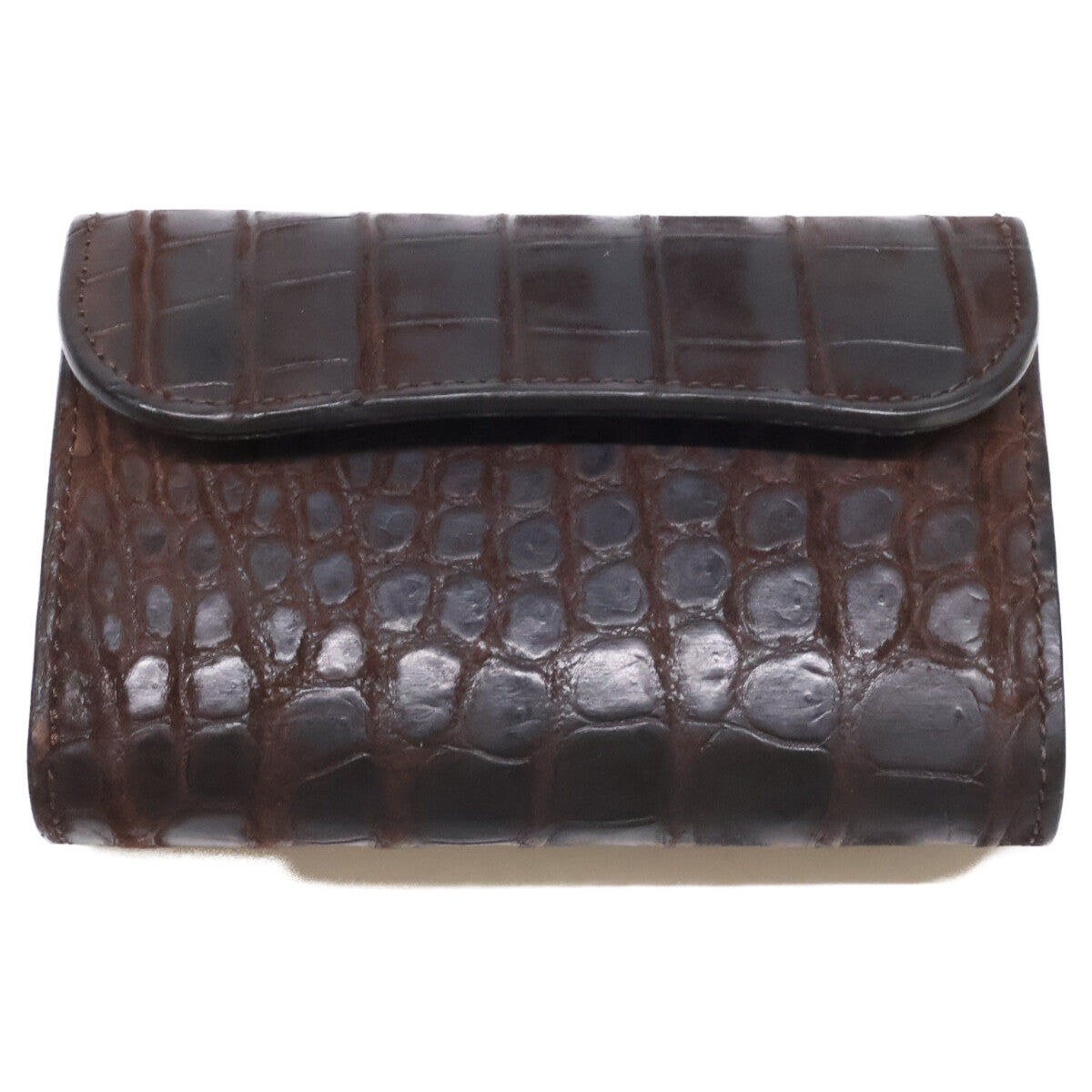WILDSWANS ワイルドスワンズ 4TH Nクロコ BYRNE CHO バーン クロコダイル 中型三つ折り財布 三つ折り財布（小銭入れあり）
