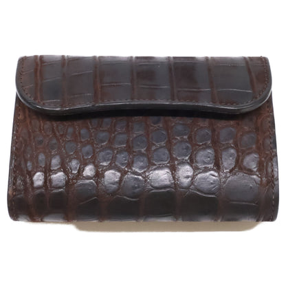 WILDSWANS ワイルドスワンズ 4TH Nクロコ BYRNE CHO バーン クロコダイル 中型三つ折り財布 三つ折り財布（小銭入れあり）