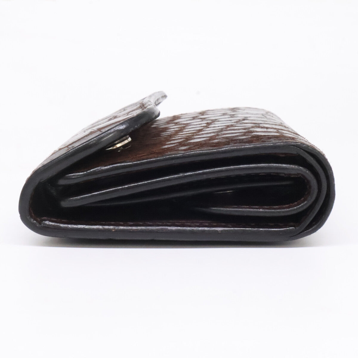 WILDSWANS ワイルドスワンズ 4TH Nクロコ BYRNE CHO バーン クロコダイル 中型三つ折り財布 三つ折り財布（小銭入れあり）