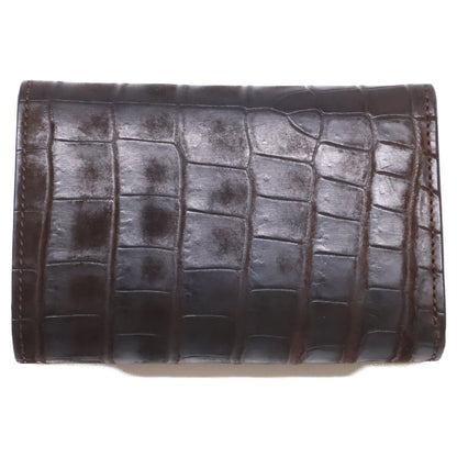 WILDSWANS ワイルドスワンズ 4TH Nクロコ BYRNE CHO バーン クロコダイル 中型三つ折り財布 三つ折り財布（小銭入れあり）