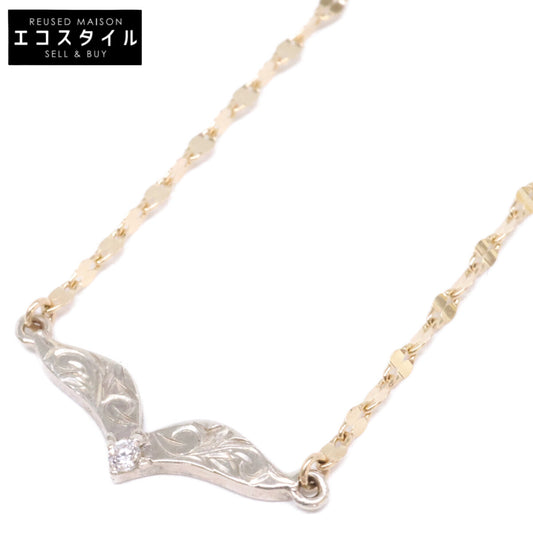 maxi マキシ 【新品同様】5241-059-0 collab Niki Lino Necklace/K10YG/silver925/CZ ジルコニア ネックレス