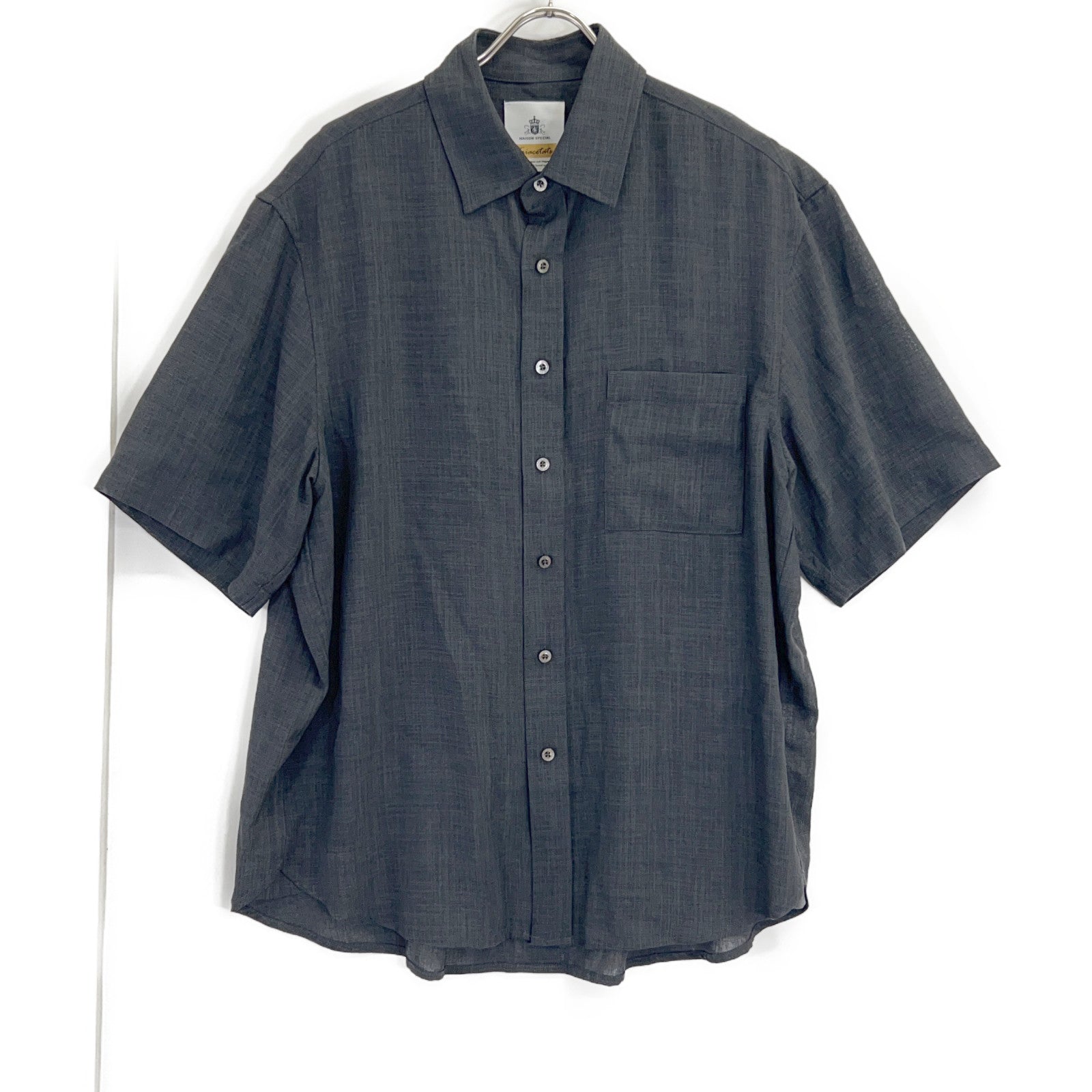 MAISON SPECIAL 11261311617 Triacetate Prime-Over S/S Shirt