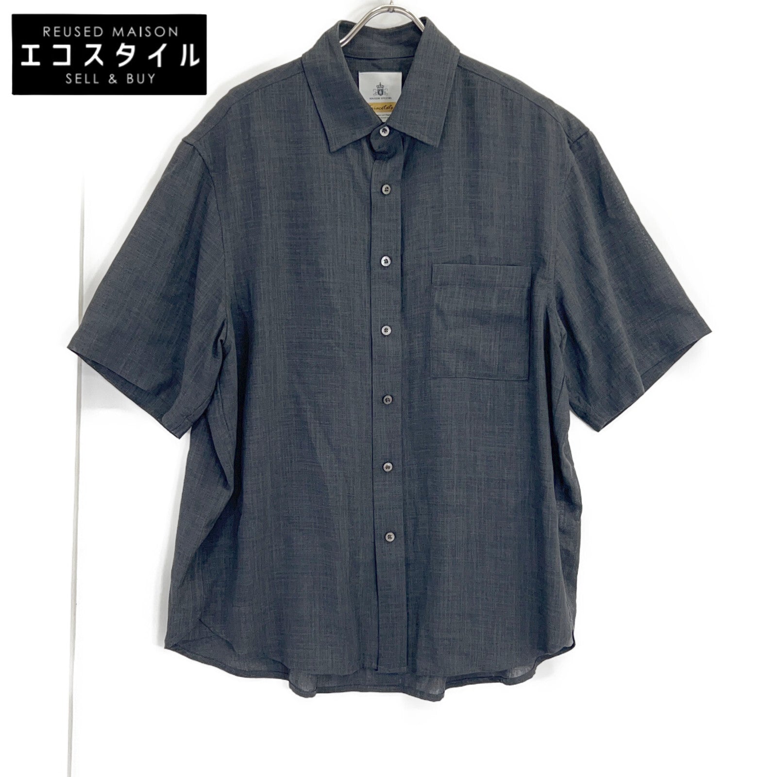MAISON SPECIAL メゾンスペシャル 11261311617 Triacetate Prime-Over S/S Shirt トップス