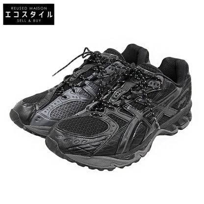 asics アシックス 美品 GEL-NIMBUS ゲル-ニンバス 10.1 スニーカー シューズ メンズ ブラック×グレー 29.0cm 1203A696-001 シューズ