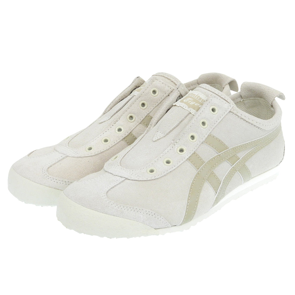 Onitsuka Taiger オニツカタイガー 未使用 MEXICO 66 SLIP-ON メキシコスリッポン スニーカー レディース オフホワイト 23.5cm 1183C157 シューズ
