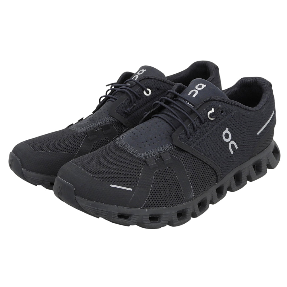 ON オン 美品 クラウド5 Cloud 5 All Black スニーカー シューズ ブラック メンズ 27cm 59.98986 シューズ