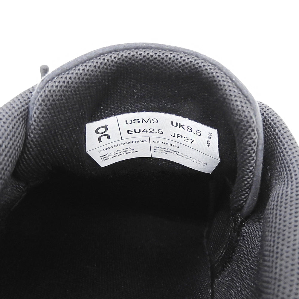 ON オン 美品 クラウド5 Cloud 5 All Black スニーカー シューズ ブラック メンズ 27cm 59.98986 シューズ