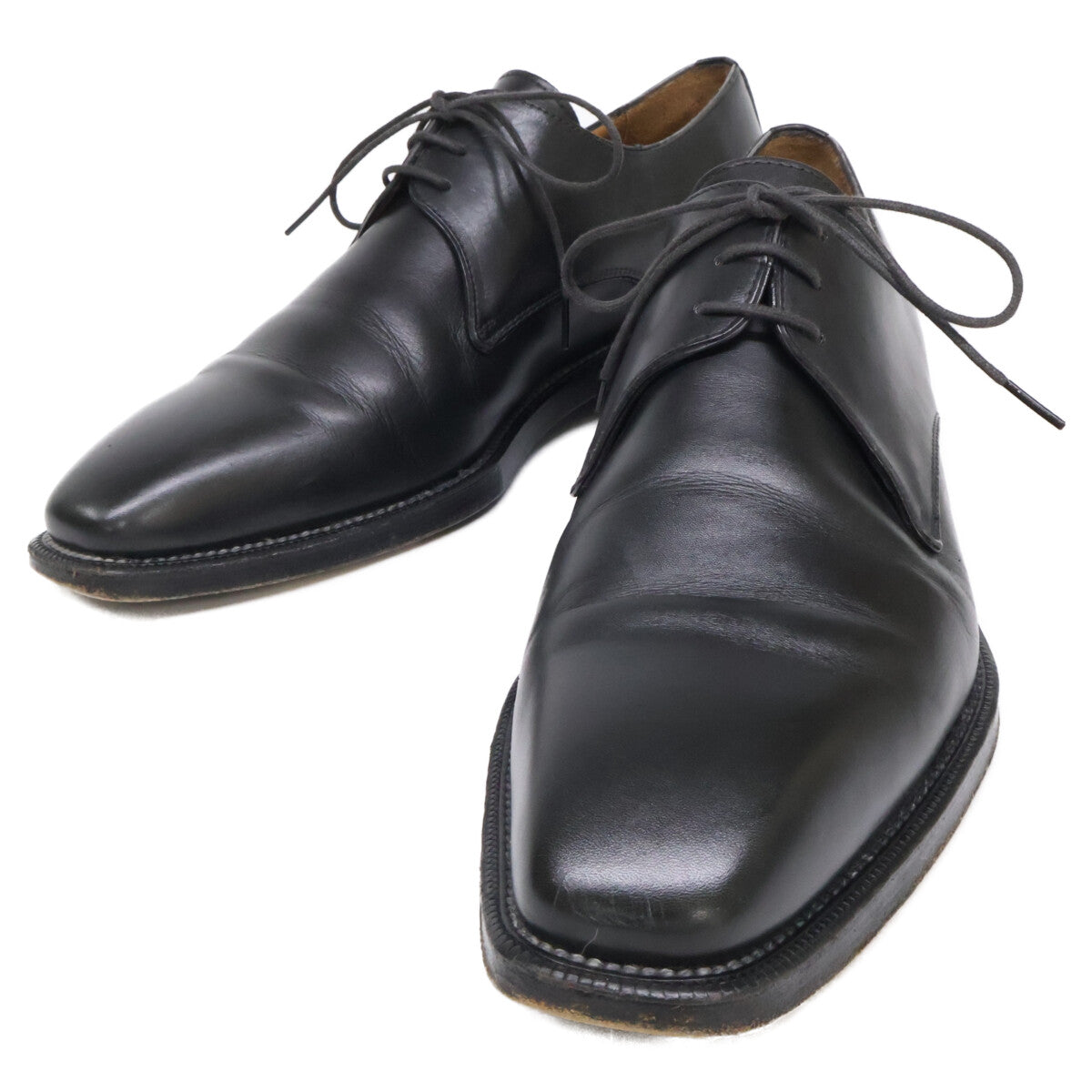 Ermenegildo Zegna エルメネジルドゼニア 【美品】A0023X プレーントゥ レザーシューズ シューズ