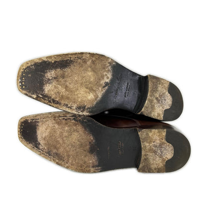 Ermenegildo Zegna エルメネジルドゼニア 【美品】A0025X ダブルモンクストラップ レザーシューズ シューズ