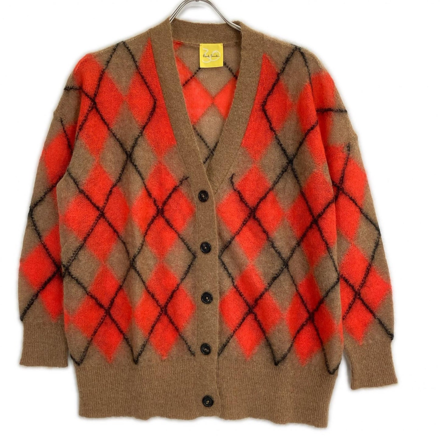 PaulSmith ポールスミス 245908 KN136 30周年 アーガイルモヘア混インターシャニット トップス
