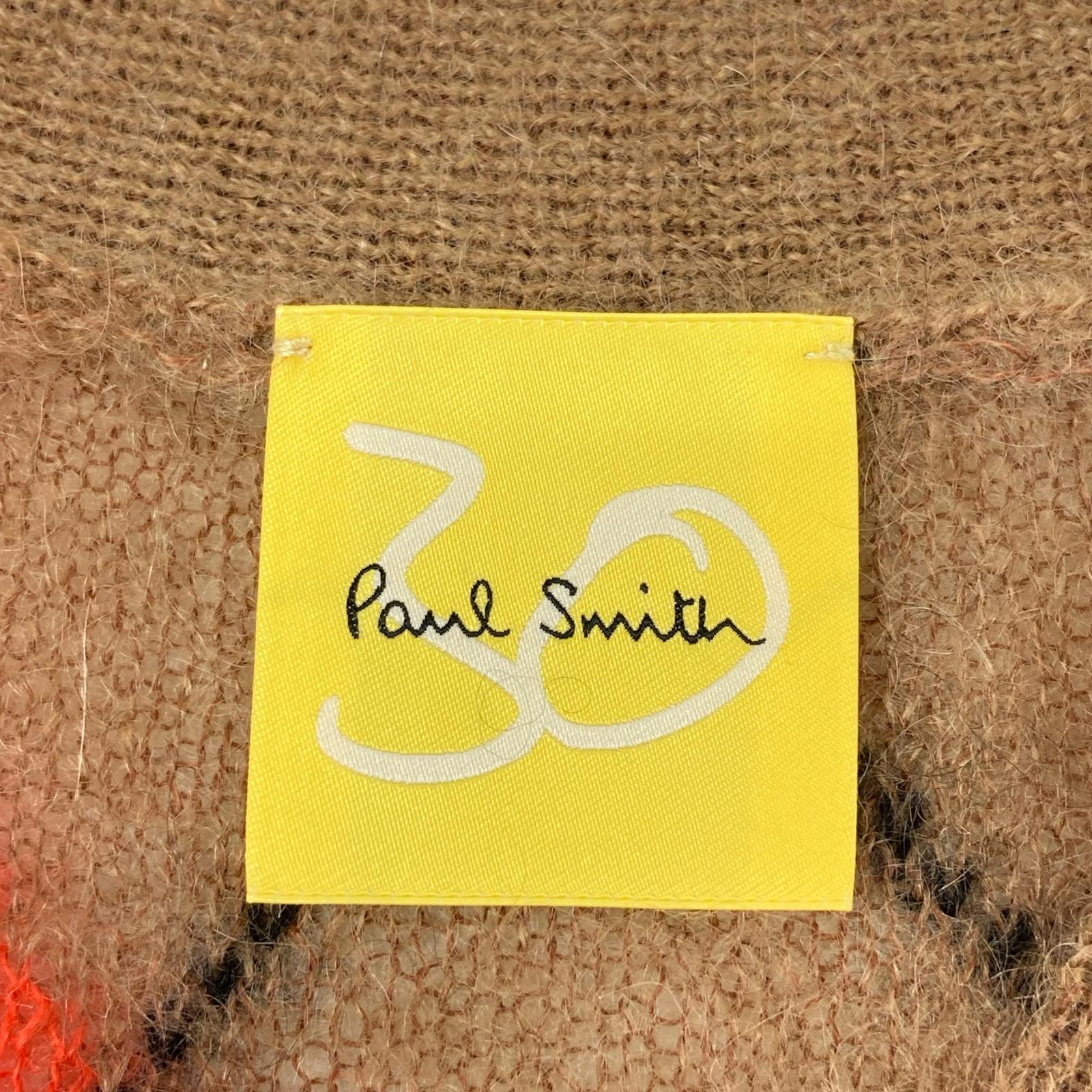 PaulSmith ポールスミス 245908 KN136 30周年 アーガイルモヘア混インターシャニット トップス