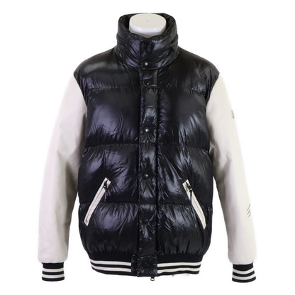MONCLER モンクレール x FRAGMENT QUINLAN バックロゴ レザー切替 ダウンジャケット ジャケット