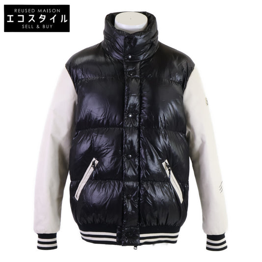 MONCLER モンクレール x FRAGMENT QUINLAN バックロゴ レザー切替 ダウンジャケット ジャケット
