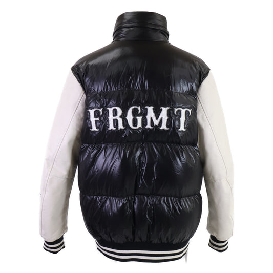 MONCLER モンクレール x FRAGMENT QUINLAN バックロゴ レザー切替 ダウンジャケット ジャケット