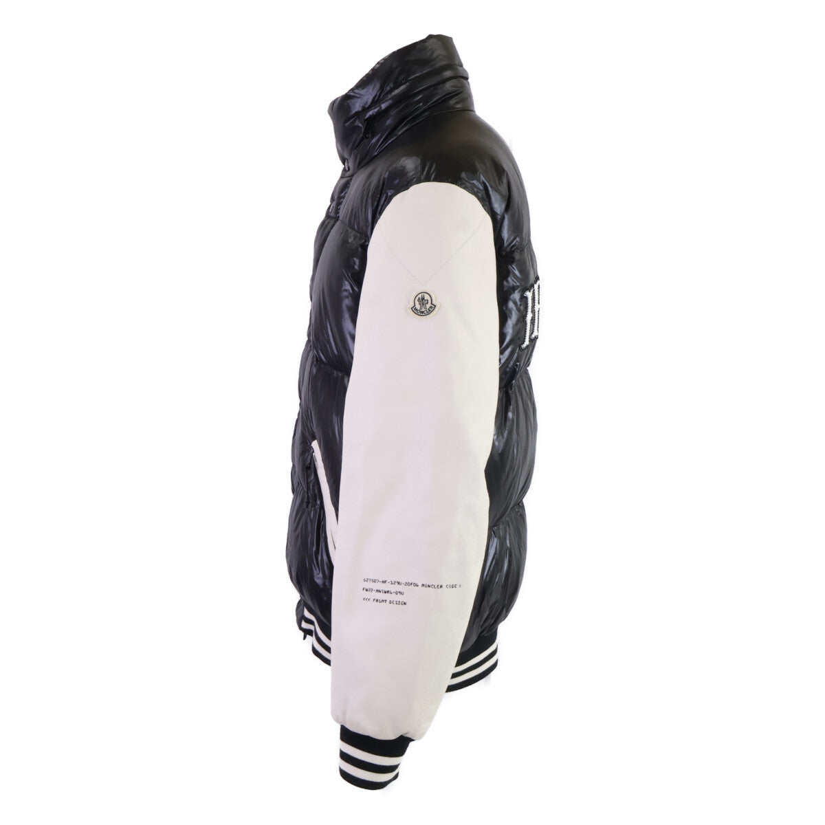MONCLER モンクレール x FRAGMENT QUINLAN バックロゴ レザー切替 ダウンジャケット ジャケット