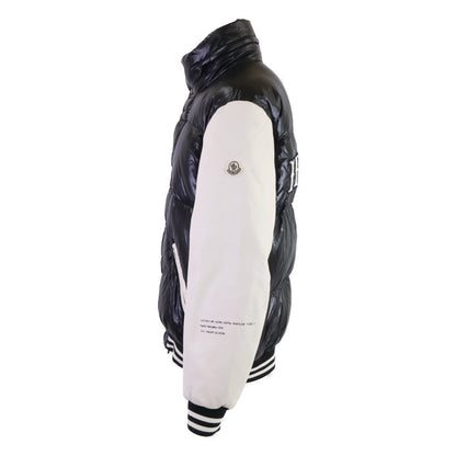 MONCLER モンクレール x FRAGMENT QUINLAN バックロゴ レザー切替 ダウンジャケット ジャケット