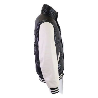 MONCLER モンクレール x FRAGMENT QUINLAN バックロゴ レザー切替 ダウンジャケット ジャケット