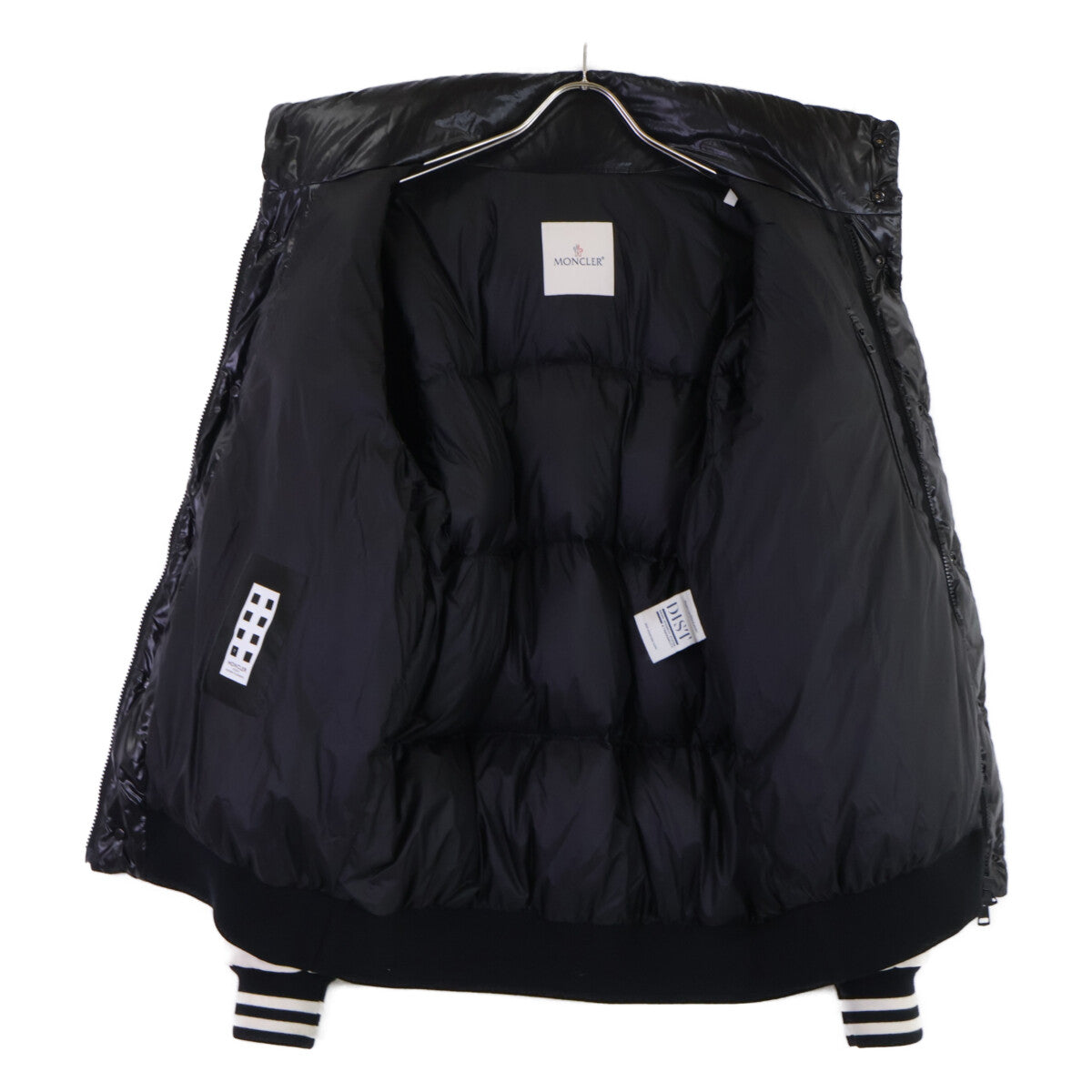MONCLER モンクレール x FRAGMENT QUINLAN バックロゴ レザー切替 ダウンジャケット ジャケット