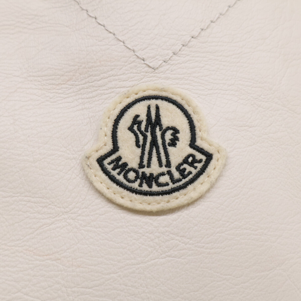 MONCLER モンクレール x FRAGMENT QUINLAN バックロゴ レザー切替 ダウンジャケット ジャケット