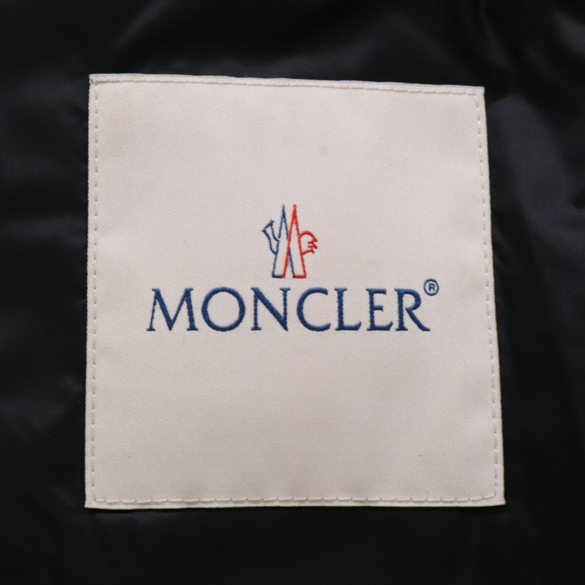 MONCLER モンクレール x FRAGMENT QUINLAN バックロゴ レザー切替 ダウンジャケット ジャケット