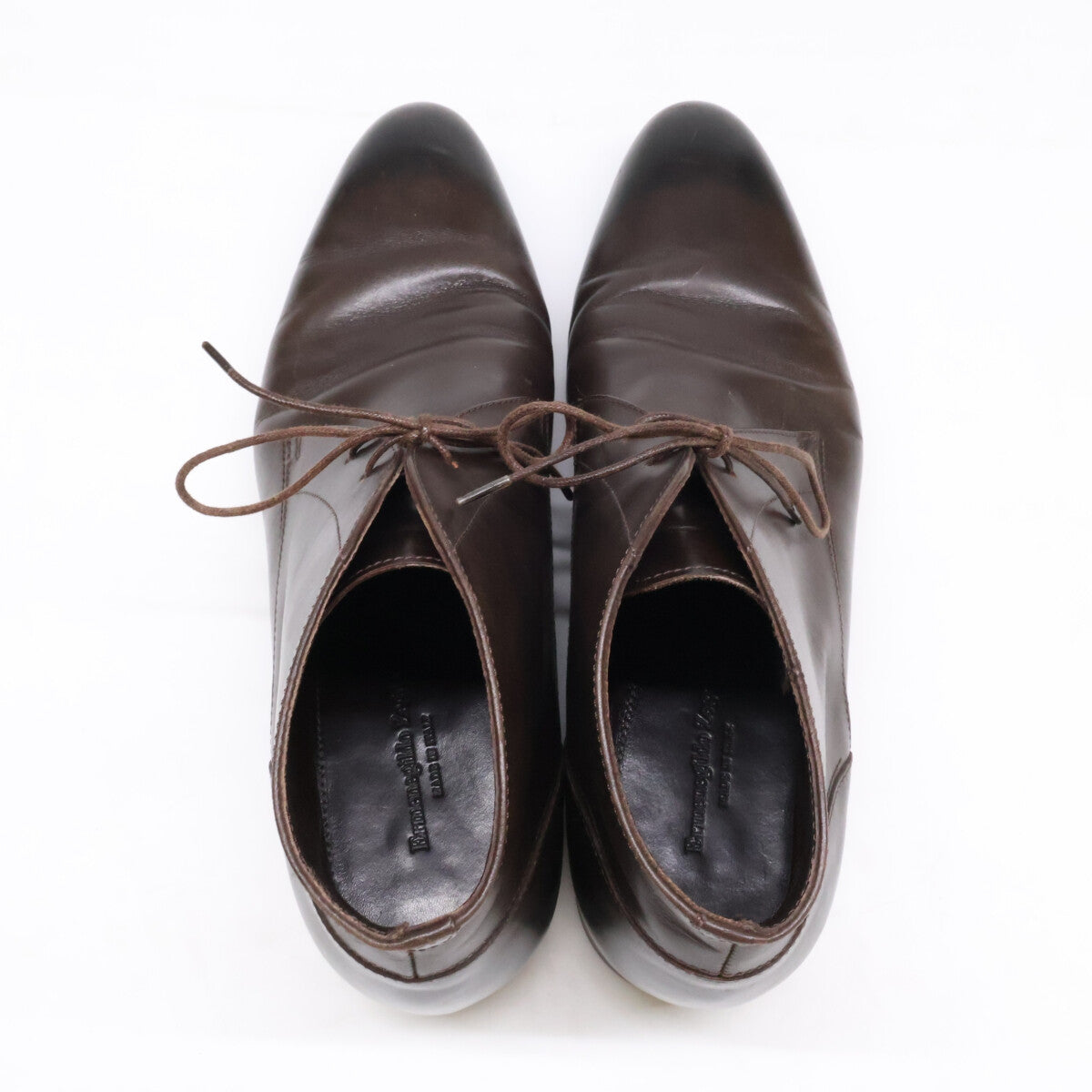 Ermenegildo Zegna エルメネジルドゼニア レザー チャッカブーツ シューズ