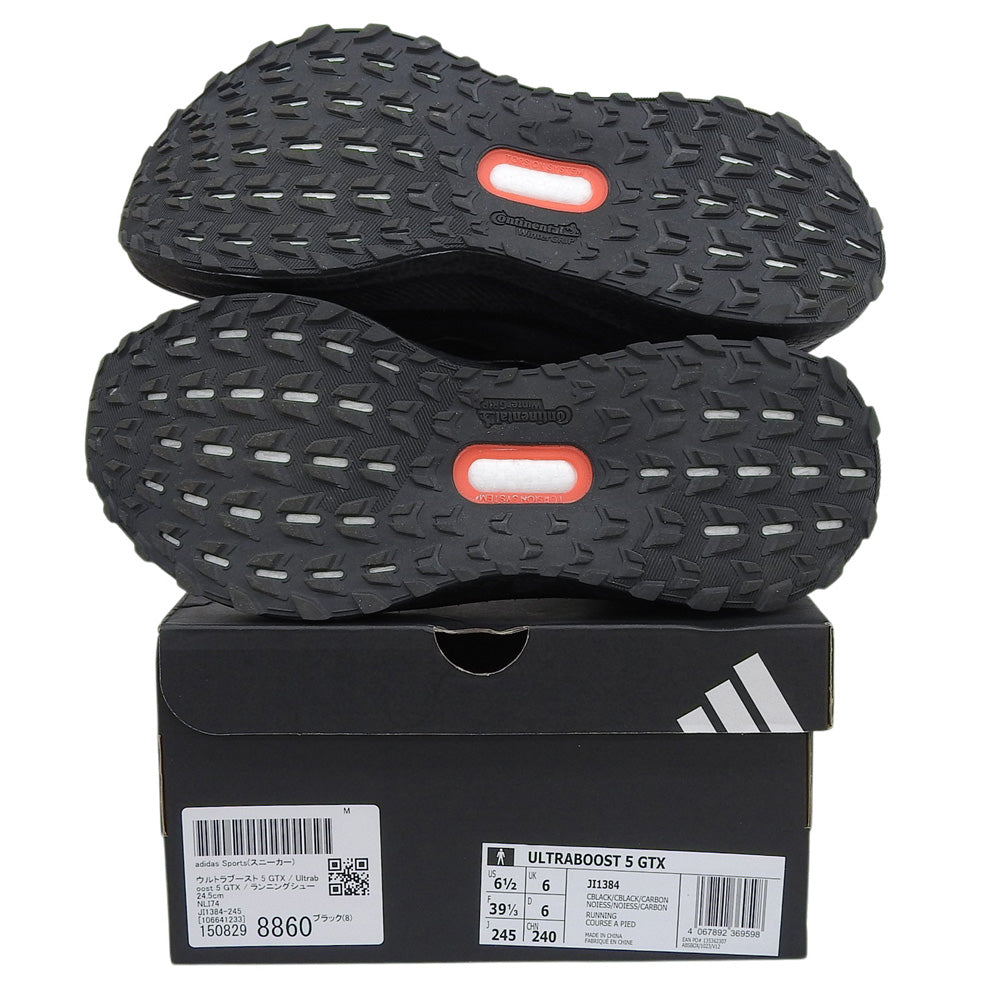 adidas アディダス 美品 ウルトラブースト 5 GTX スニーカー シューズ レディース ブラック 24.5cm JI1384 シューズ
