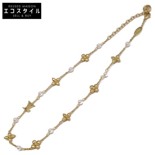 LOUIS VUITTON ルイヴィトン 【美品】M01610 ルイザ イミテーションパール ネックレス