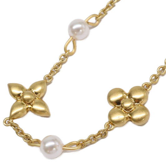 LOUIS VUITTON ルイヴィトン 【美品】M01610 ルイザ イミテーションパール ネックレス