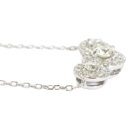 QVC QVC 新品同様 Pt850/Pt950 ロシアンダイヤモンド0.75ctクラシックトリオ ネックレス