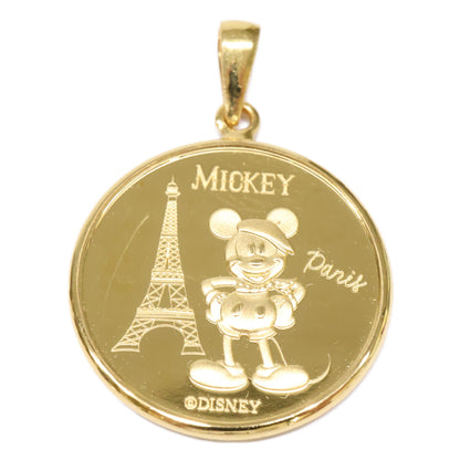 QVC QVC 新品未使用 2024年3000枚限定 1/10オンス 純金ミッキー＆ミニーin Parisメダルペンダントヘッド ペンダントトップ