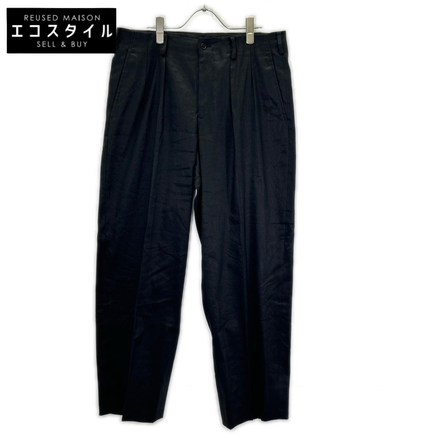 Y's for men ワイズフォーメン MO-P90-350 LINEN COTTON TWILL PANTS WITH 2-TUCKS ボトムス