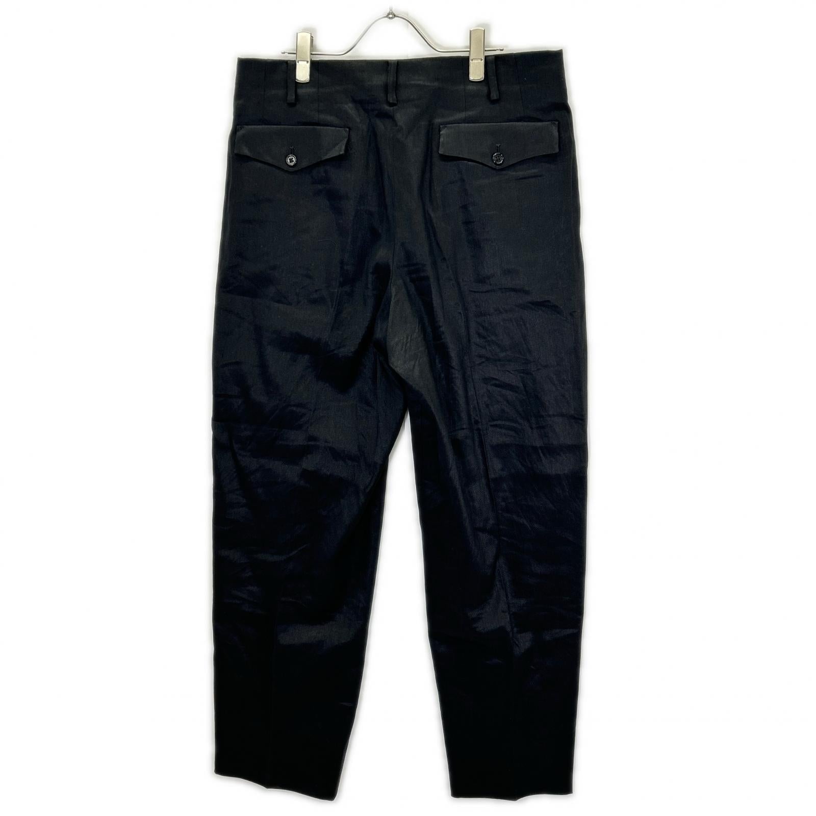 Y's for men ワイズフォーメン MO-P90-350 LINEN COTTON TWILL PANTS WITH 2-TUCKS ボトムス